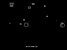 Snapshot:  Asterock (bootleg of Asteroids)