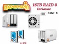 16TB Preconfigured Hyperspin Hard Drive External RAID 0 Enclosure TerraMaster D2-310 Seagate Drive